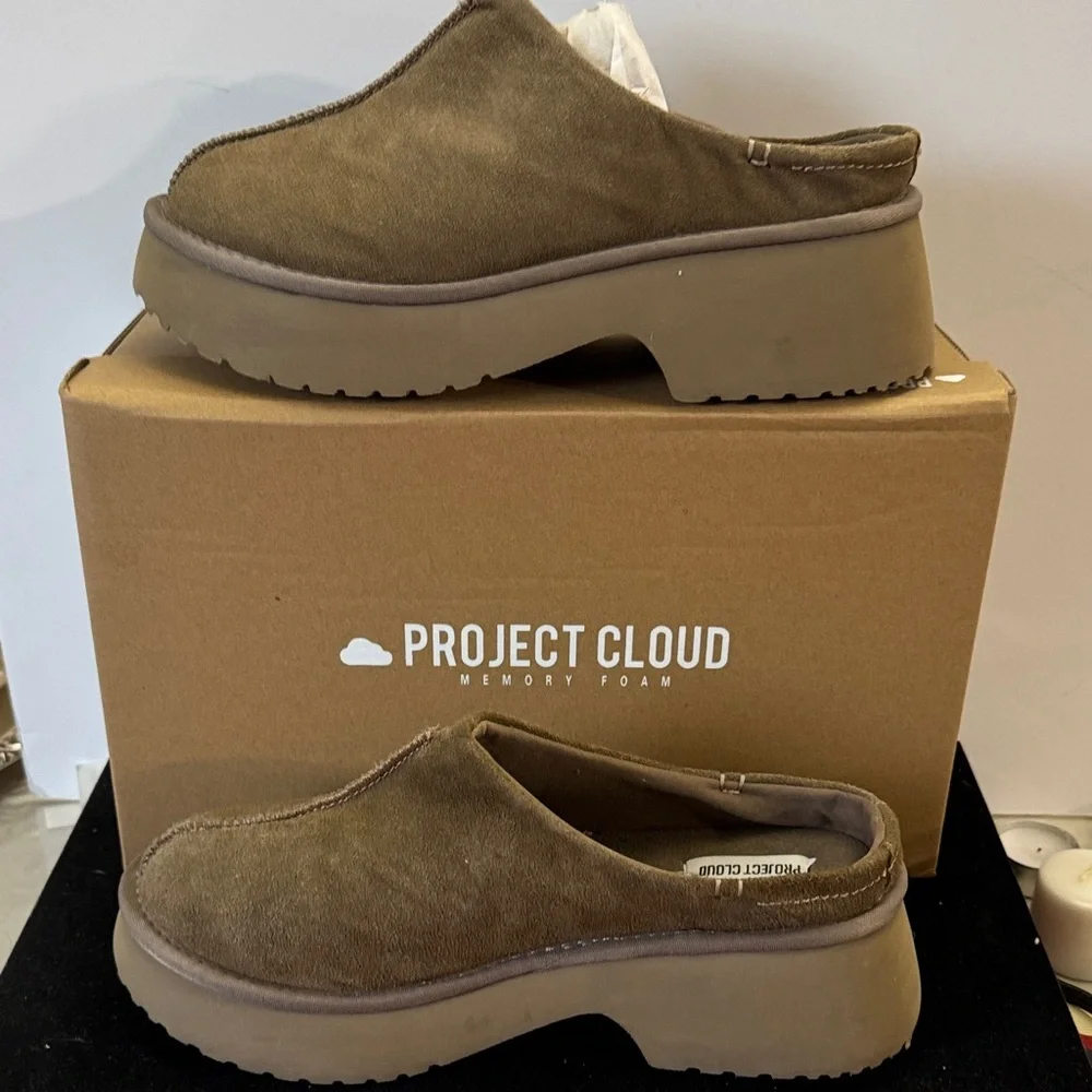 Project Cloud Brown Slip-On Clogs size 9 memory foam - Picture 1 of 7